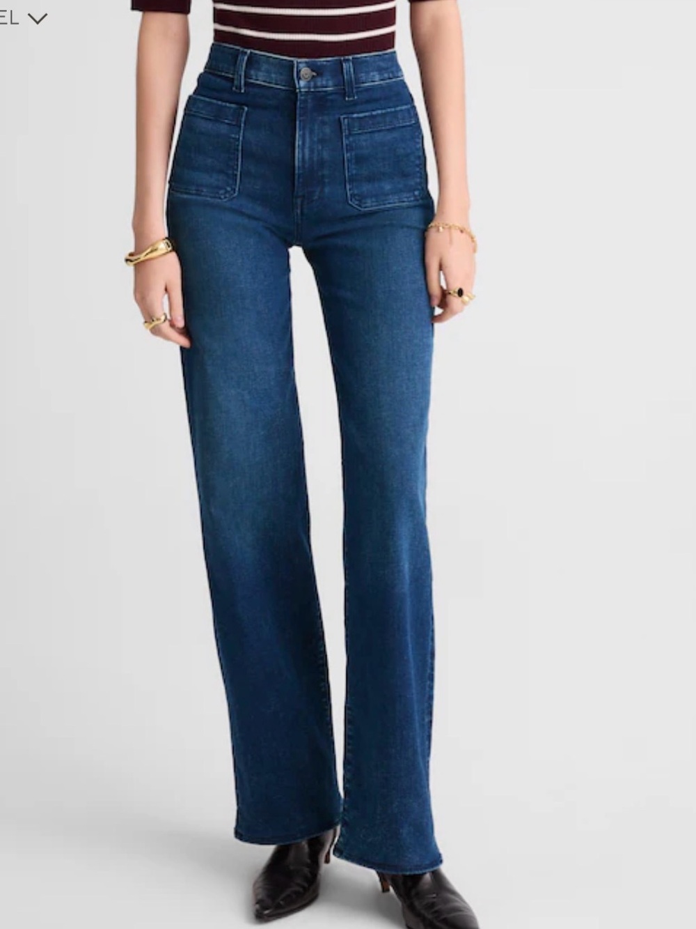 Madewell Emmett Wide-Leg Full Length Jean: Patch Pocket Edition